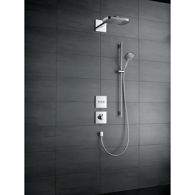 Верхний душ Hansgrohe Raindance Select Е 300 3jet белый/хром 26468400. Фото