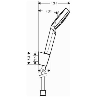 Душевой гарнитур Hansgrohe Crometta 1jet 26567400. Фото