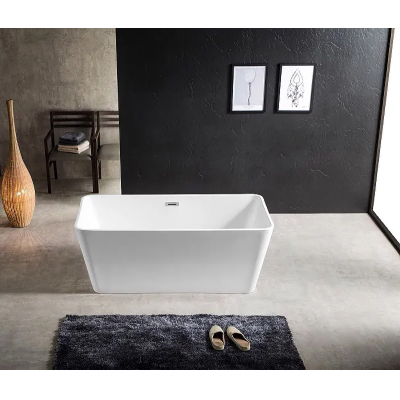 Ванна акриловая Azario LINCOLN 1690х800х580, свободностоящая, в комплекте с сифоном и металлической рамой LIN17080. Фото