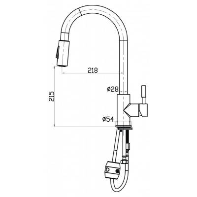 Смеситель для кухни BELBAGNO BB-LAM31A-IN. Фото