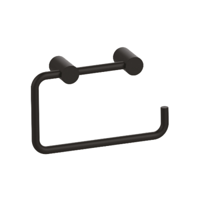 Держатель для туалетной бумаги без крышки сплав металлов Petite черный матовый IDDIS PETBL00i43 для ванной комнаты. Фото