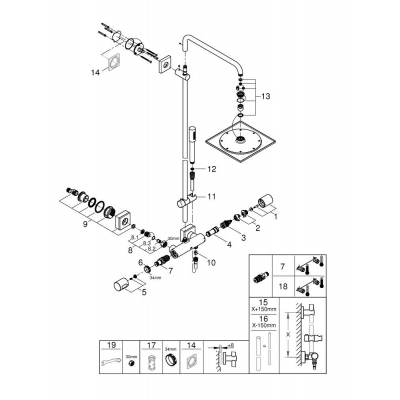 GROHE 27469000 Rainshower F-Series Душевая система. Фото