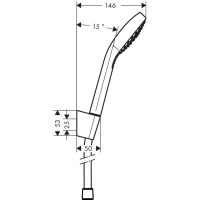 Душевой набор Hansgrohe Croma Select E Vario 26425400. Фото