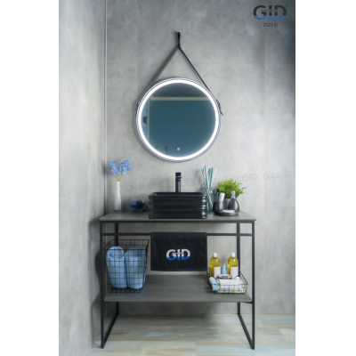 Раковина накладная GID Bm965 38х38 53339 Черный Матовый. Фото