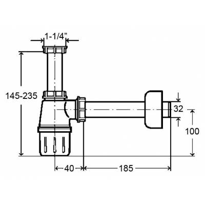 Сифон для раковины VIEGA 108694. Фото