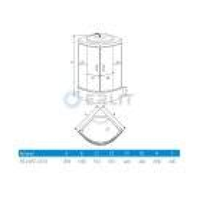 Душевое ограждение ERLIT ER0509T-C4. Фото