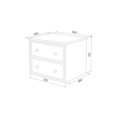 Тумба подвесная со столешницей 60 см белый матовый Torr IDDIS TOR60WBi95K. Фото