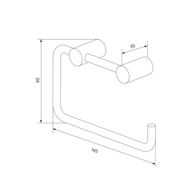 Держатель для туалетной бумаги без крышки сплав металлов Petite белый матовый IDDIS PETWT00i43 для ванной комнаты. Фото