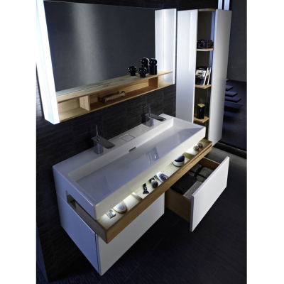 Раковина-столешница двойная с подсветкой JACOB DELAFON Terrace 120х49 EXB9112-00. Фото