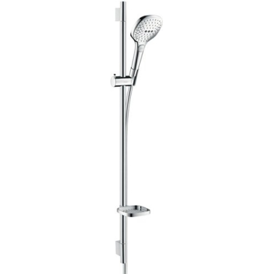 Душевой гарнитур Hansgrohe Raindance Select 120 3jet 90 (хром/белый) 26621400. Фото