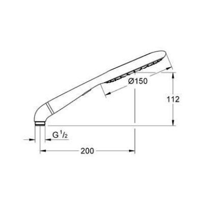 Ручной душ GROHE Rainshower Icon 27628000. Фото