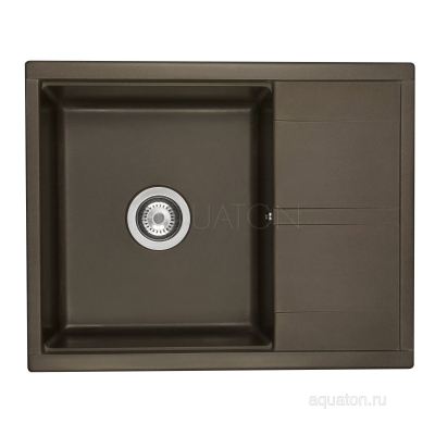 Мойка для кухни Aquaton Делия 65 кофе 1A718632DE280. Фото