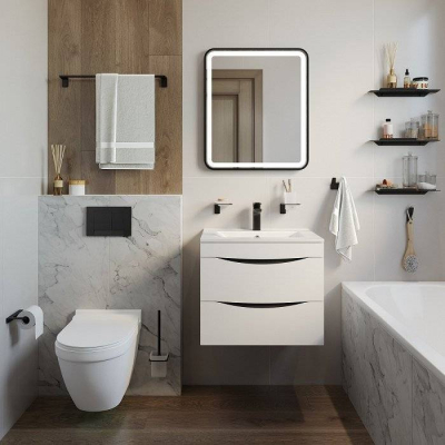 Полотенцесушитель одинарный нержавеющая сталь Slide IDDIS SLIBS10i49 для ванной комнаты. Фото