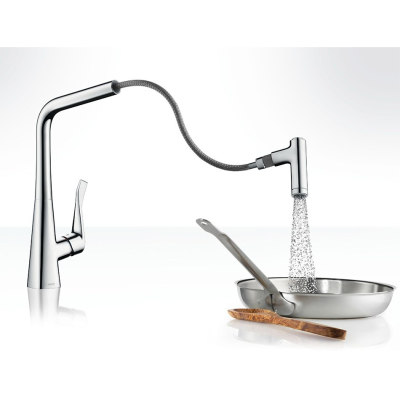 Смеситель для кухни Hansgrohe Metris хром 14820000. Фото