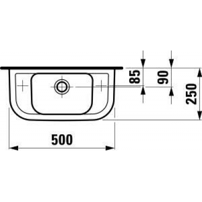 Раковина подвесная LAUFEN Pro 50х25 8.1695.7.000.105.1. Фото
