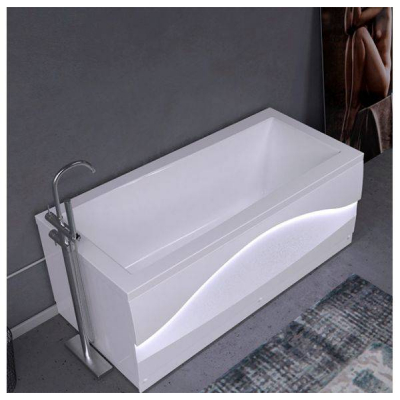 Ванна акриловая SOLE Quadro 170х78. Фото