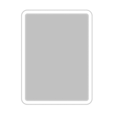 Зеркало с встроенным светильником и кнопочным выключателем BELBAGNO SPC-MAR-500-600-LED-BTN. Фото