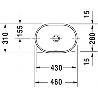Раковина под столешницу DURAVIT Foster 43х28 0336430000. Фото