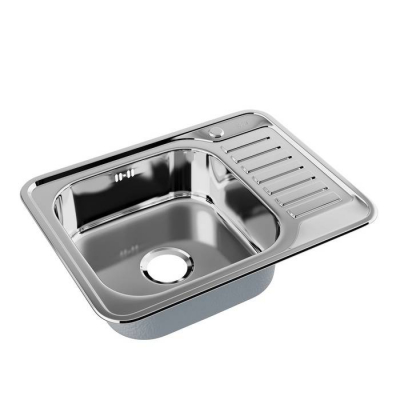 Мойка нержавеющая сталь полированная чаша слева 650*500 Basic IDDIS BAS65PLi77. Фото