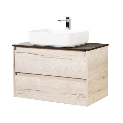 Тумба под раковину подвесная BELBAGNO KRAFT-1000-2C-SO-RGB Rovere Galifax Bianco. Фото