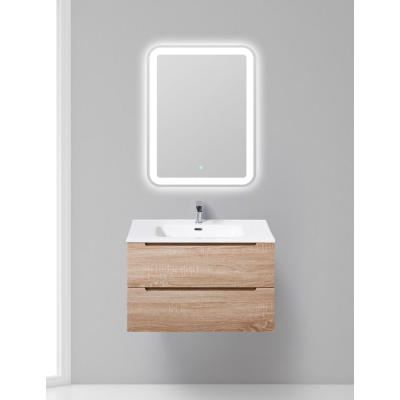 Тумба под раковину подвесная BELBAGNO ETNA-900-2C-SO-WO-P Rovere Bianco. Фото