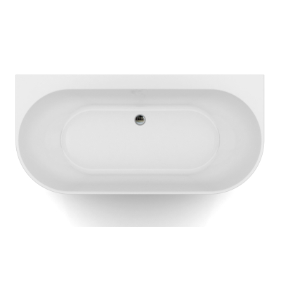 Ванна акриловая Azario BRADFORD 1800х800х580 пристенная, в комплекте с сифоном и металлической рамой BRA18080. Фото