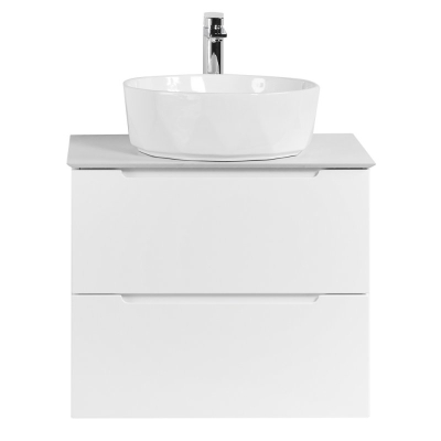 Тумба под раковину подвесная BELBAGNO ETNA-700-2C-SO-BL-P Bianco Lucido. Фото