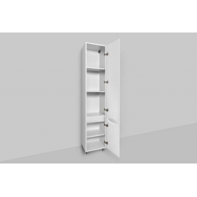 Шкаф-пенал напольный 35 см, правый, белый глянец AM.PM Like M80CSR0356WG. Фото