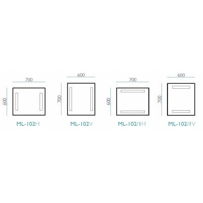 Зеркало МИР СТЕКЛА ML-102/1. Фото