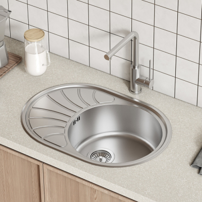 Мойка нерж. сталь шелк 650*460 Suno S IDDIS SUN65SDi77. Фото