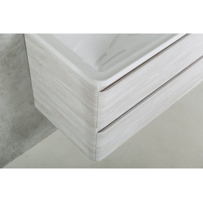 Тумба под раковину подвесная BELBAGNO ACQUA-800-2C-SO-RVB Rovere Vintage Bianco. Фото