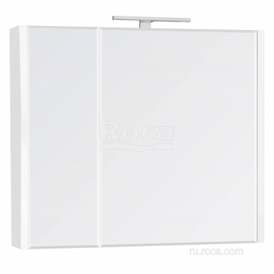 Зеркальный шкаф ROCA Etna 80 белый глянец 857304806. Фото