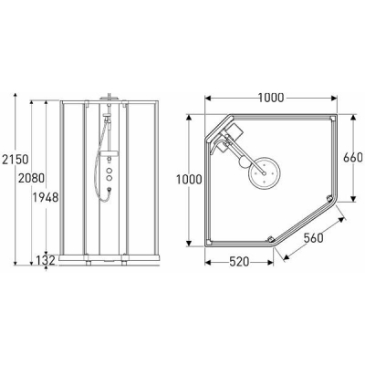 Душевая кабина IDO Showerama 10-5 Comfort 131.401.201.301. Фото