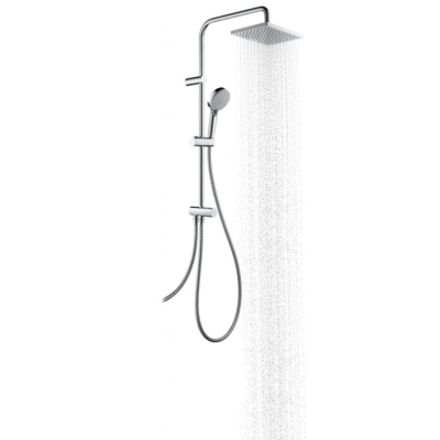 Душевая система Showerpipe 230 1jet Hansgrohe Vernis Shape Reno 26282000 хром. Фото