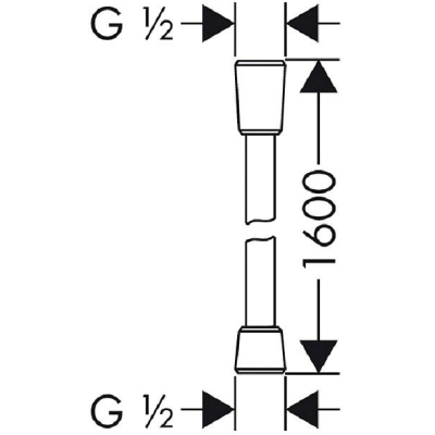 Шланг для душа Hansgrohe Isiflex 1,6м 28276000. Фото
