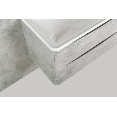 Тумба под раковину подвесная BELBAGNO ACQUA-1000-2C-SO-CVG Cemento Verona Grigio. Фото