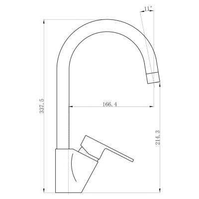 Смеситель для кухни BELBAGNO Loyd LOY-LAM-CRM. Фото