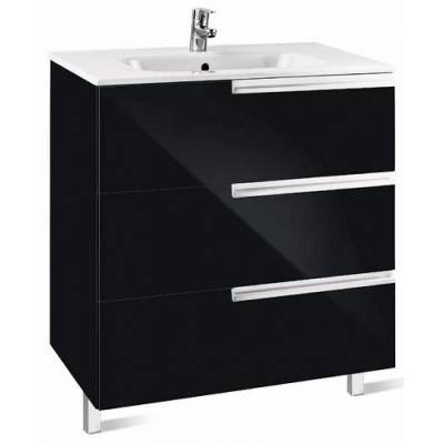 Тумба под раковину ROCA Victoria Nord Black Edition 80 ZRU9302833. Фото