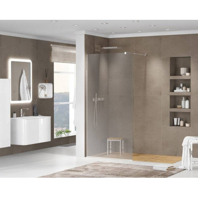 Душевая перегородка CEZARES Liberta LIBERTA-L-1-80-GR-Cr
