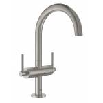 GROHE 21022DC3 Atrio New Смеситель двухвентильный для раковины на 1 отверстие, рукоятки-рычаги, размер L, СуперСталь. Фото