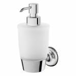 Стеклянный диспенсер для жидкого мыла с настенным держателем AM.PM Like A8036900 для ванной комнаты. Фото