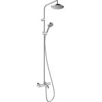 Душевая система Showerpipe 200 1jet с термостатом для ванны Hansgrohe Vernis Blend 26274000, хром. Фото