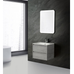 Тумба под раковину подвесная BELBAGNO KRAFT-700-2C-SO-CG Cemento Grigio. Фото