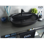 Раковина накладная GID Bm1346 61х41 53345 Черный Матовый Раковина накладная GID Bm1346 61х41 53345 Черный Матовый. Фото