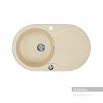 Мойка для кухни Акватон Паола круглая с крылом шампань 1A714032PA290. Фото