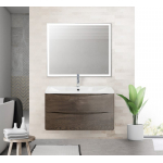 Тумба под раковину подвесная BELBAGNO ACQUA-1000-2C-SO-RNG Rovere Nature Grigio. Фото