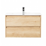 Тумба под раковину подвесная BELBAGNO KRAFT-800-2C-SO-RNN Rovere Nebrasca Nature. Фото