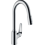 Кухонный смеситель однорычажный, 220, с вытяжным душем, 2jet Hansgrohe 71800000, хром Кухонный смеситель однорычажный, 220, с вытяжным душем, 2jet Hansgrohe 71800000, хром. Фото