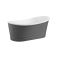 Ванна акриловая отдельностоящая BELBAGNO BB32-CF36 GREY 168х90. Фото