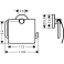 Держатель туалетной бумаги с крышкой Hansgrohe Logis Universal 41723000 для ванной комнаты. Фото